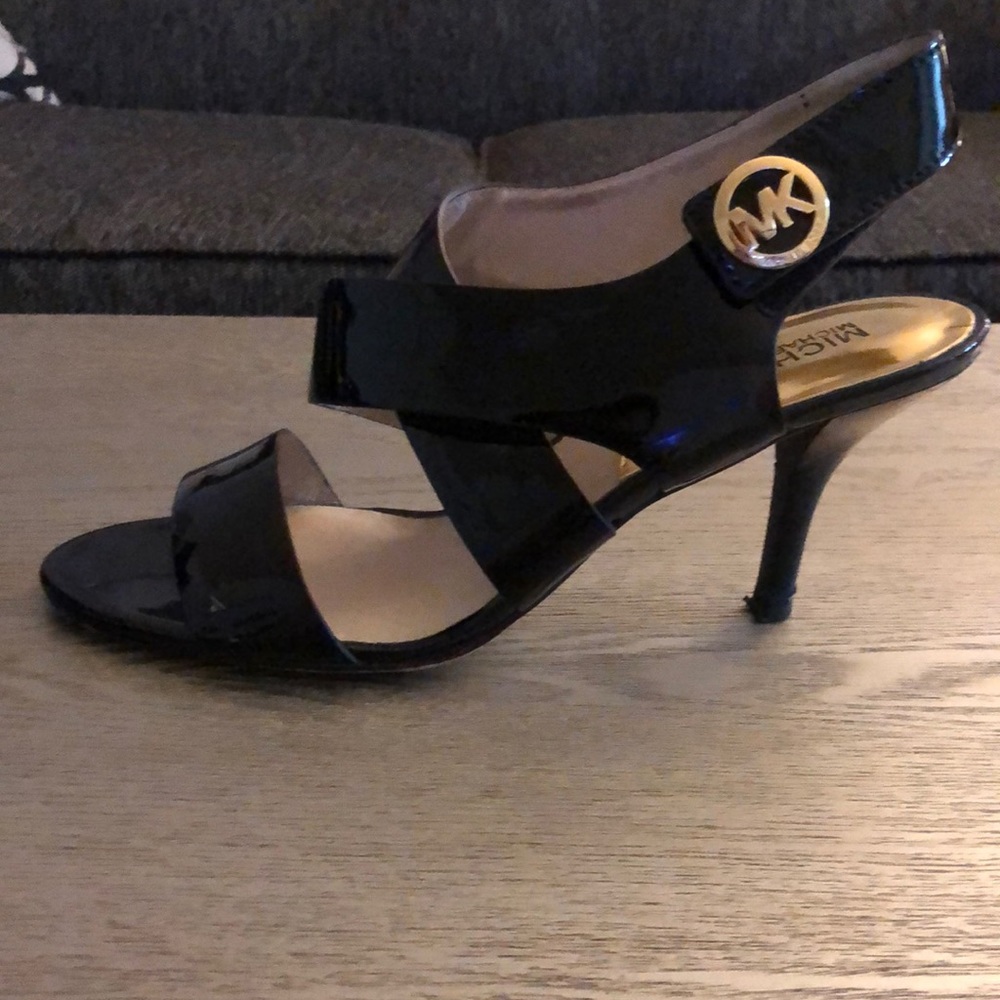 Michael Kors, Black Patent Heels, size 8.5